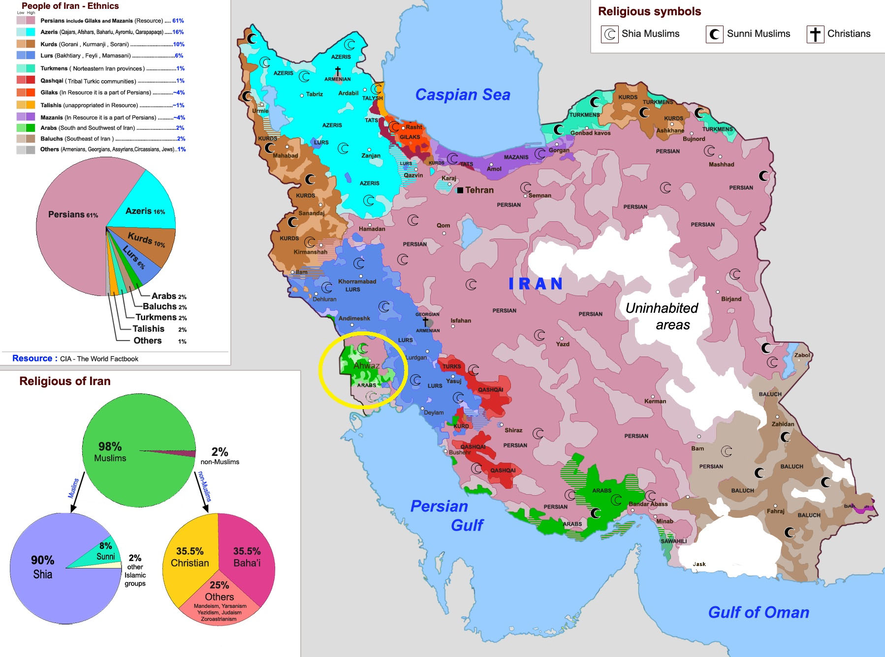 Etnička karta Irana