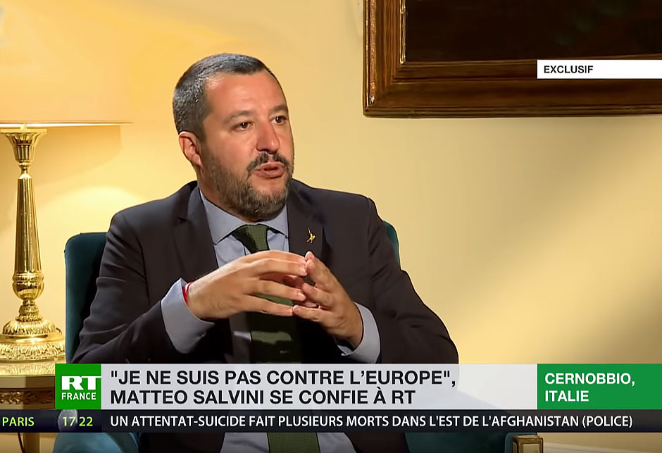 Matteo Salvini - Interview RT - Russia Today