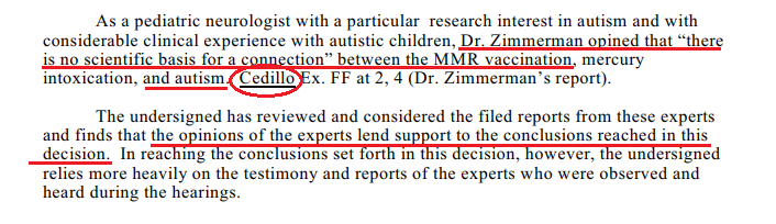 Izvadak iz slučaja Hazlehurst u kojem se vidi da je prilikom donošenja odluke cijenjeno Zimmermanovo mišljenje iz slučaja Cedillo