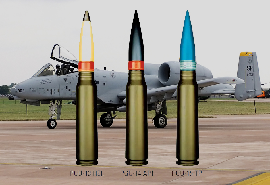 Thunderbolt A-10 municija
