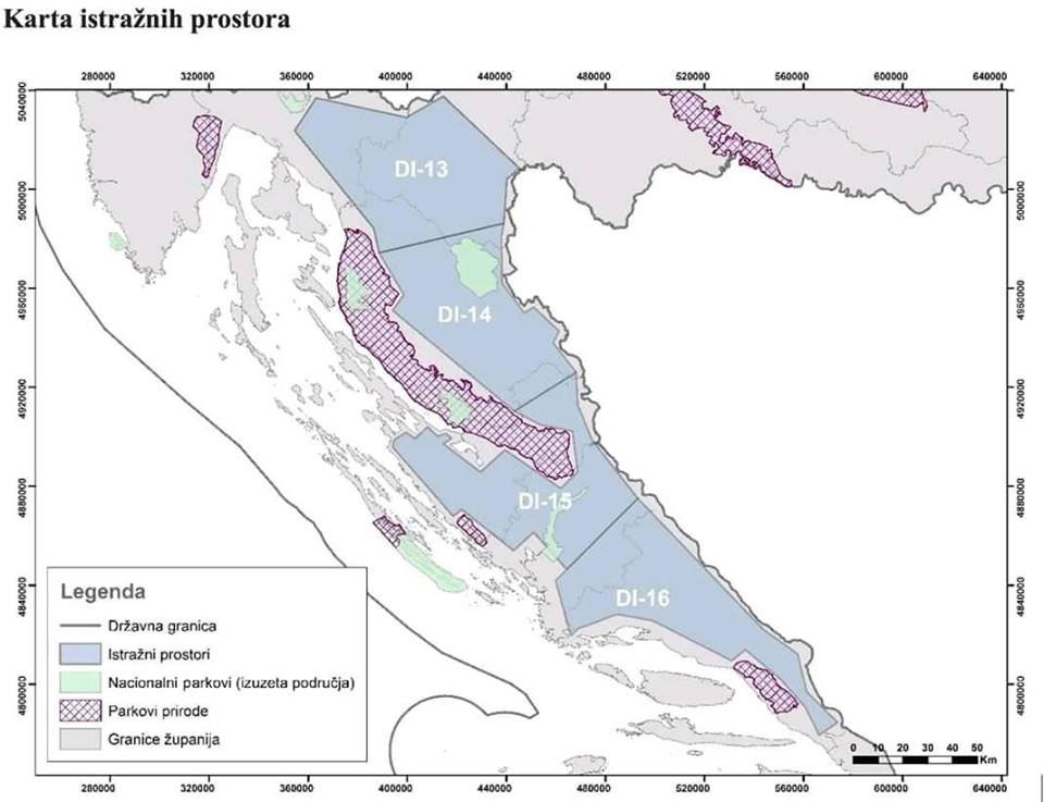 Karta istražnih prostora