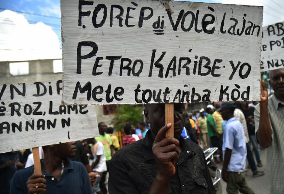 Haiti protest