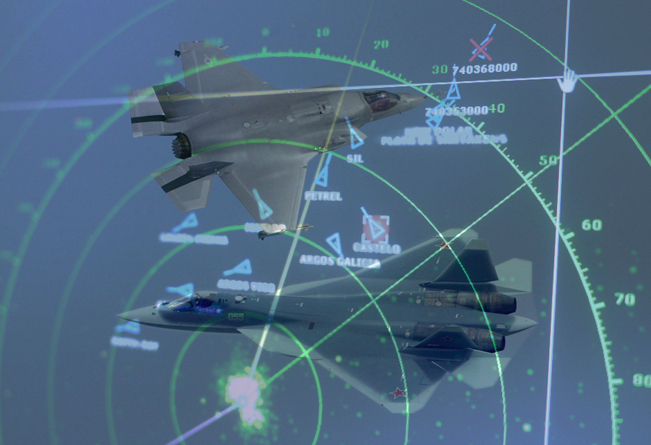 F-35B i Su-57 radarski ekran