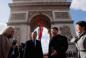 Emmanuel Macron Xi Jinping