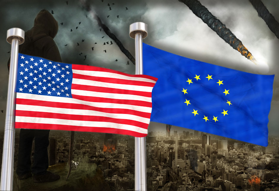 SAD - Europa - zastave - rat