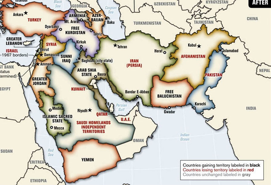 Karta Bliskog istoka