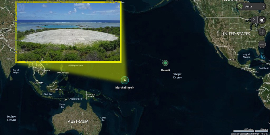 radioaktivni otpad radijacija nuklearni otpadRunit kupola marsalska ostrva