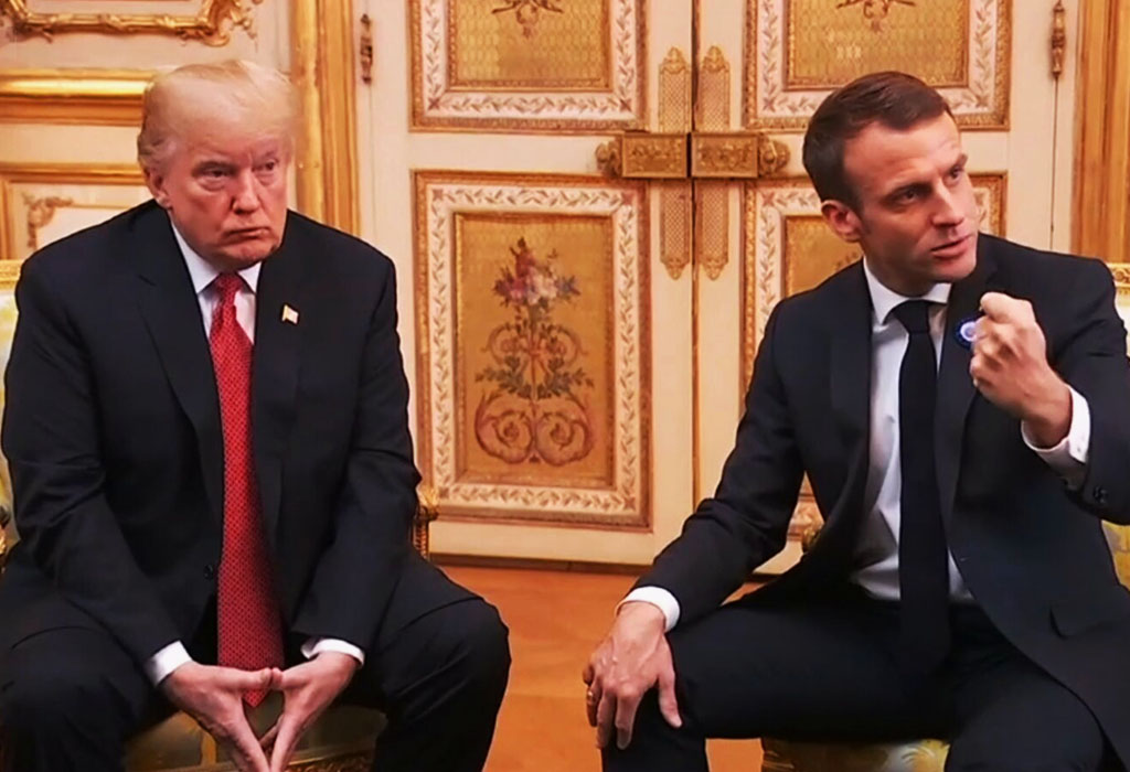 Donald Trump Emmanuel Macron