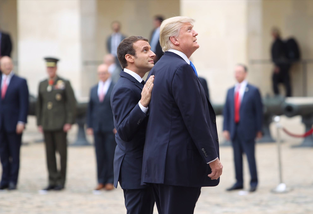 Emmanuel Macron Donald Trump