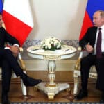 Emmanuel Macron Vladimir Putin