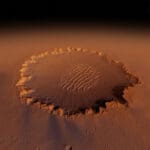 Krater na Marsu - NASA