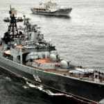 Ruski protivpodmornički brod Razarac klase Udaloy Severomorsk 619