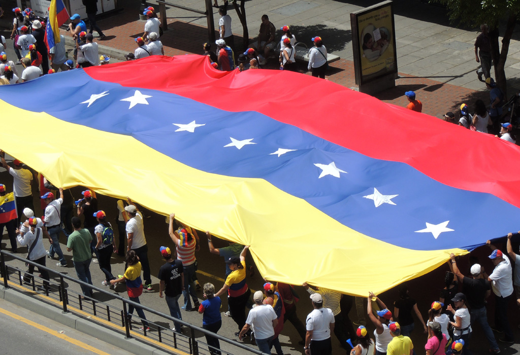 Venezuela zastava protest