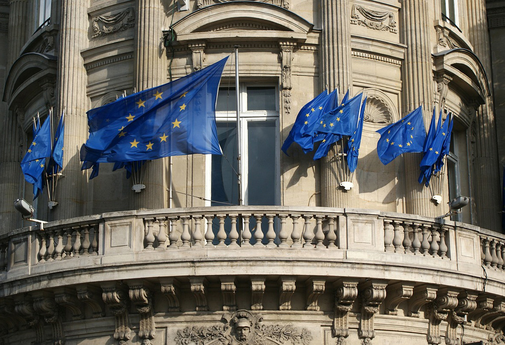 Paris EU zastave Evropska unija
