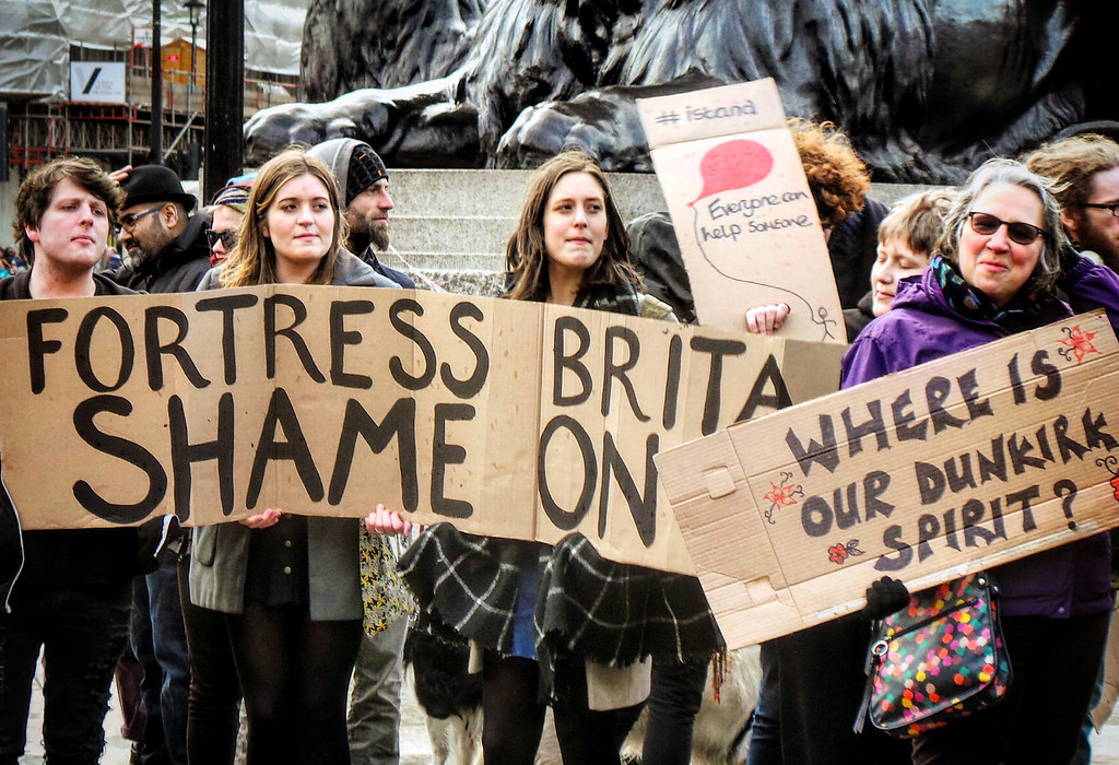Velika Britanija Protesti migranti
