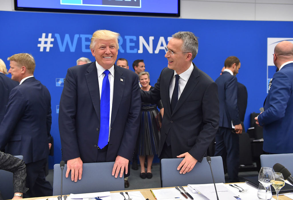 Donald Trump i Jens Stoltenberg