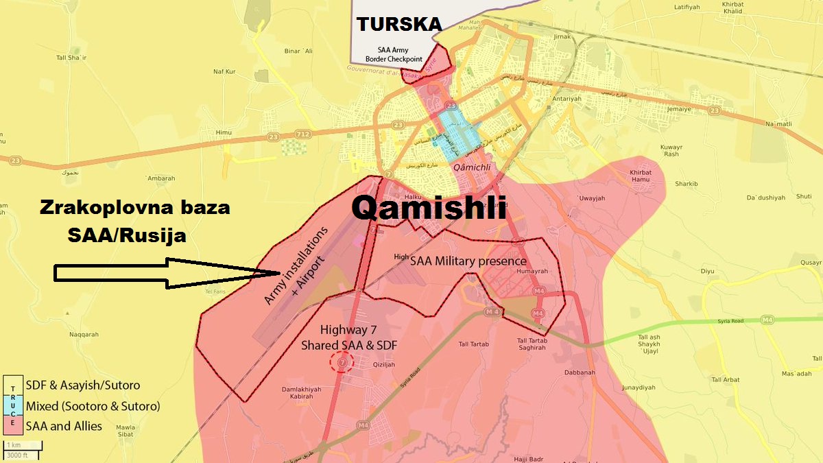 Zrakoplovna baza Sirijske vojske u Qamishliju