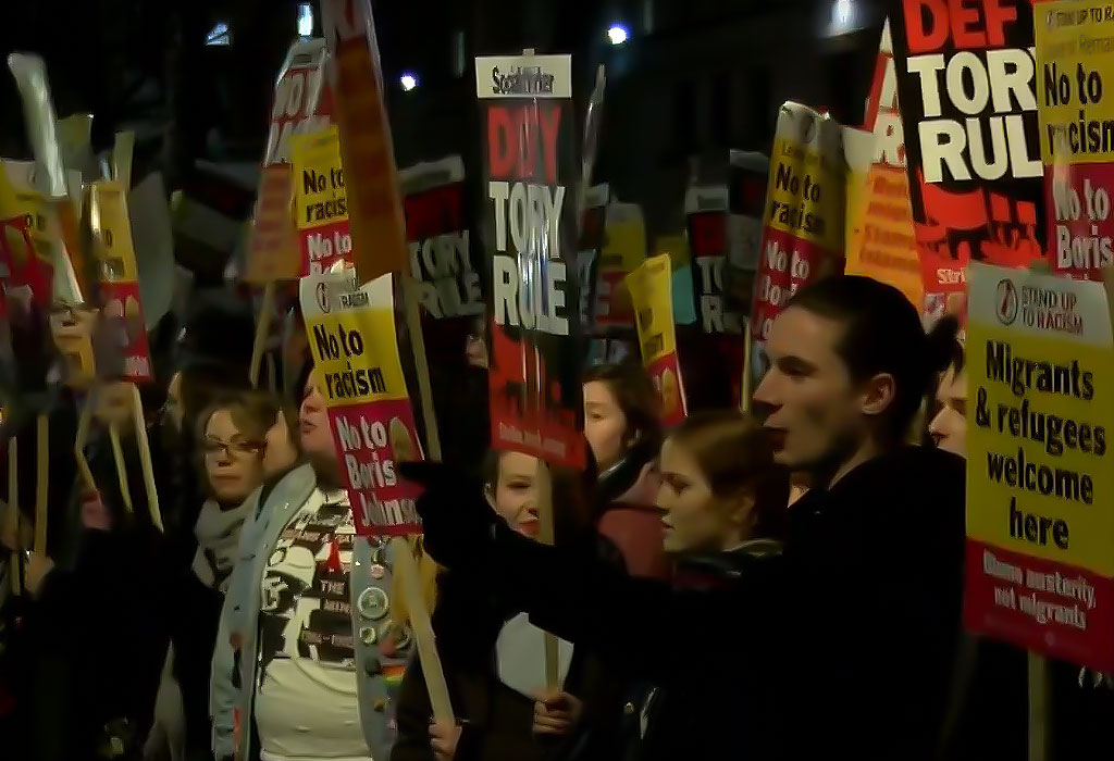 Prosvjedi u Londonu nakon demokratskih-izbora