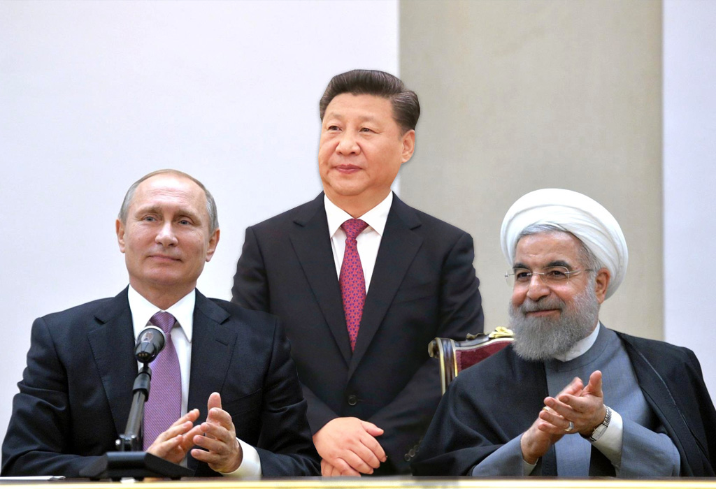 Vladimir Putin - Xi Jinping - Hasan Rohani