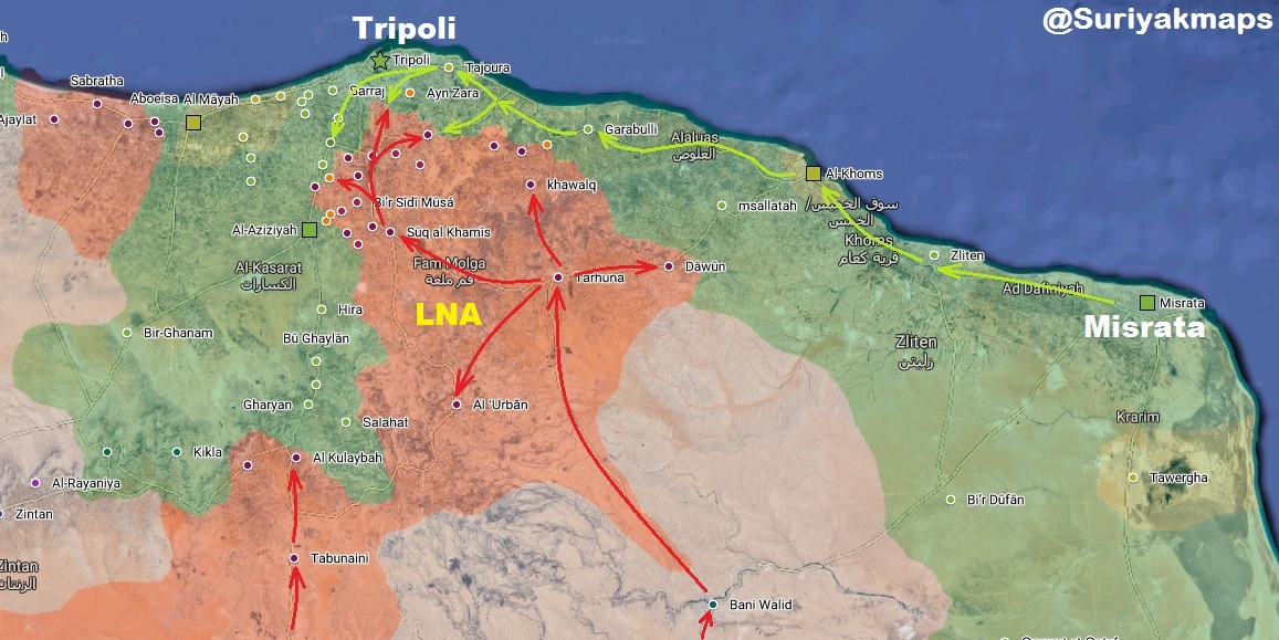 mapa Tripolo
