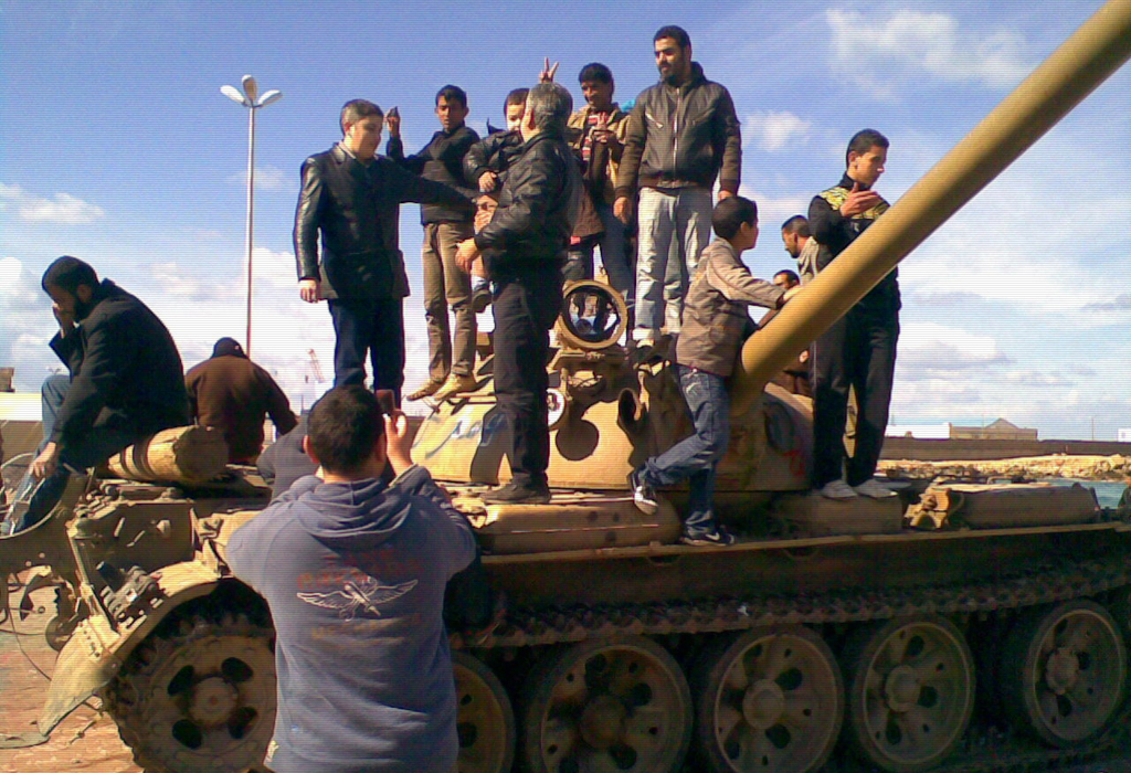 Libija Benghazi Tenk T-55