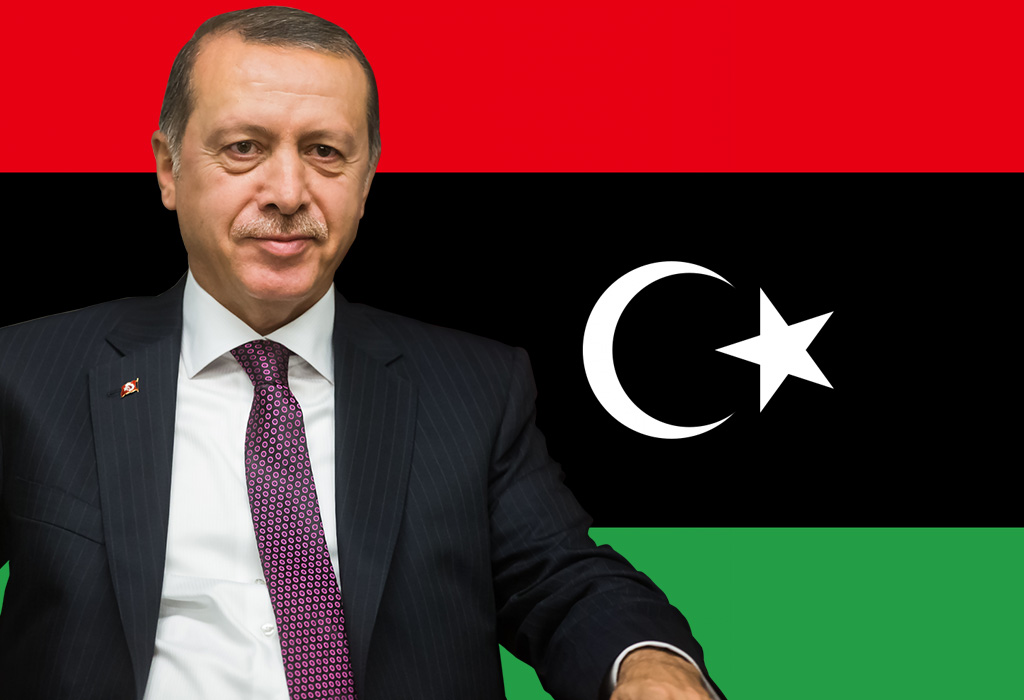 Recep Tayyip Erdogan - Zastava Libije