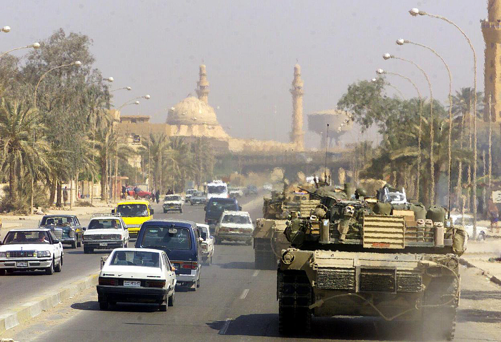 Abrams tenk Irak Bagdad