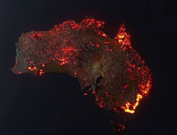 australia u plamenu