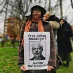 prosvjed za juliana Assangea