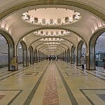 metro stanica Mayakovskaya Moskva Rusija