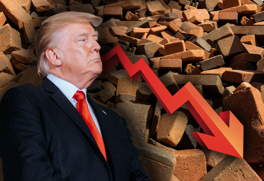 Donald Trump pad ekonomije
