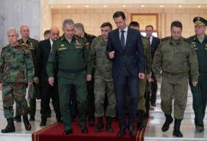 General Šojgu, Bashar Al-Assad i general Ali Abdullah Ayoub