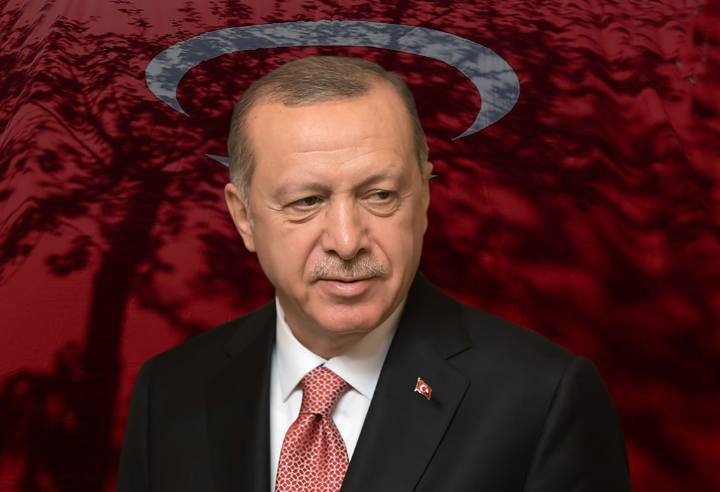 Erdogan i zastava
