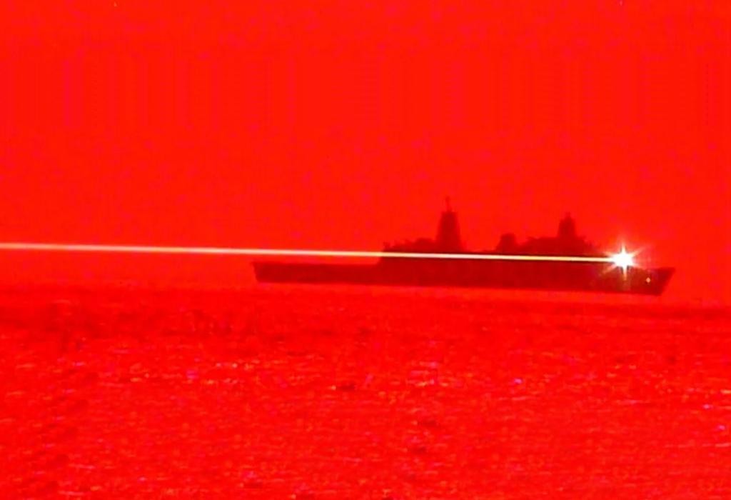 USS Portland Solid laser