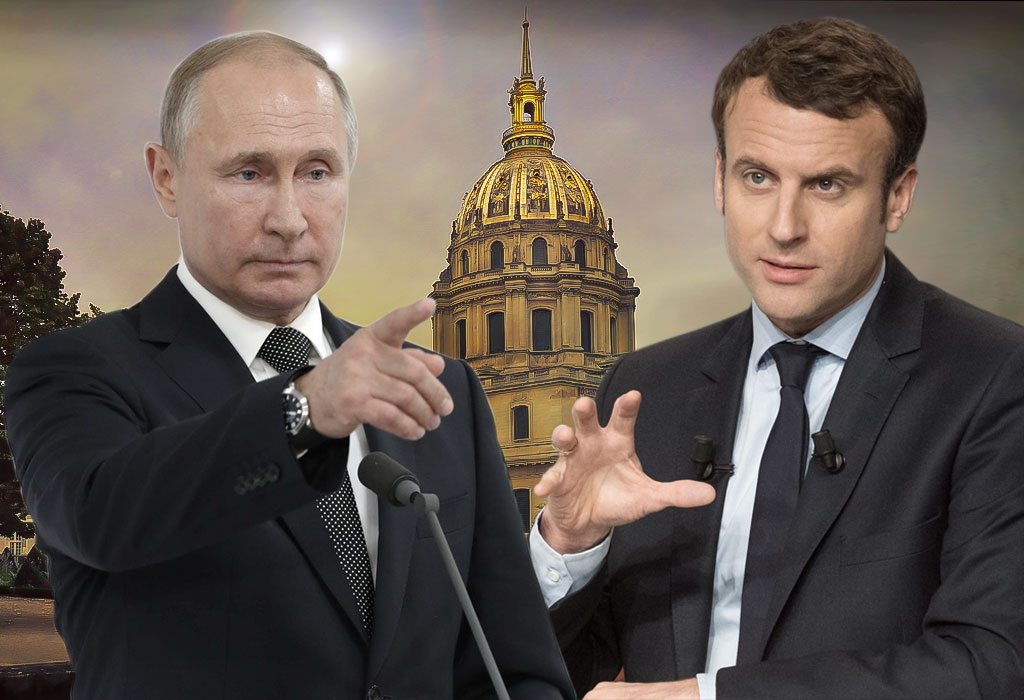 Vladimir Putin i Emmanuel Macron