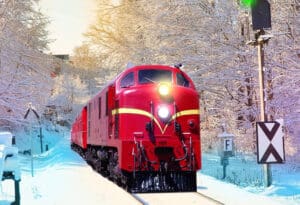 Vlak u snijegu