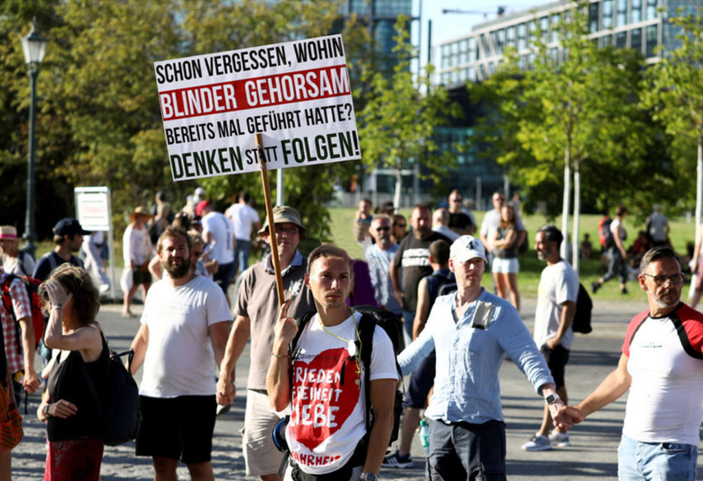 Berlin prosvjedi protiv korona ludila