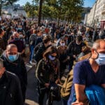 Francuska. protesti protiv islamskog terorizma nakon ubistva Samuel Paty