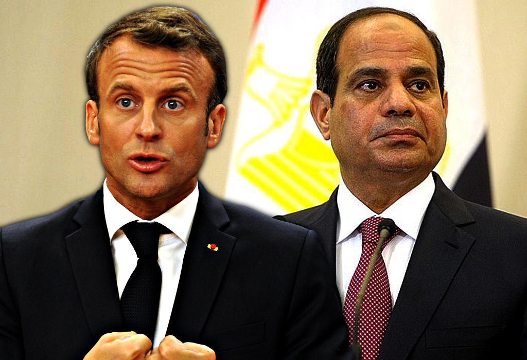 Macron i Abdel Fattah al Sisi