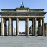 Brandenburger Tor u Berlinu tokom zakljucavanja