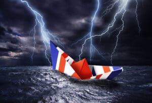 Britanska ekonomija pad