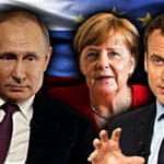 Putin, Merkel i Macron