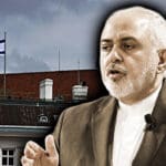 Mohammad Javad Zarif-Izraelska zastava u Becu