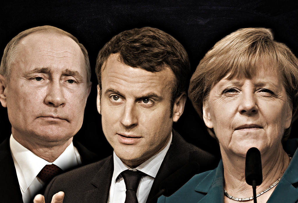 Putin-Macron-Merkel