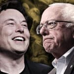 Elon Musk i Barnie Sanders