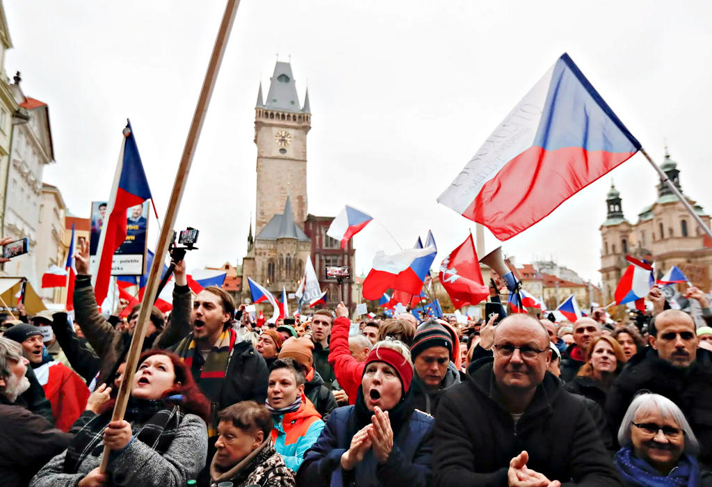 Prosvjed u Pragu protiv Covid mjera