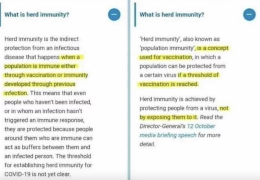 Covid “Vakcina” i “Imunitet stada”: Promijenjena definicija 2