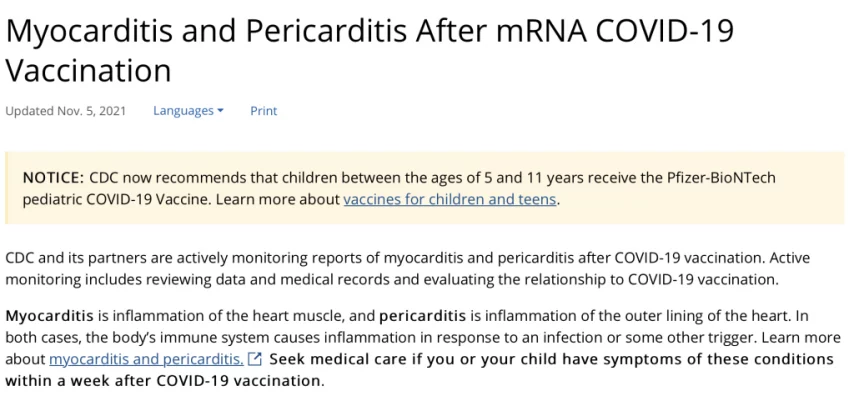 Miokarditis i perikarditis nakon cijepljenja mRNK cjepivima protiv COVIDA-19. 2