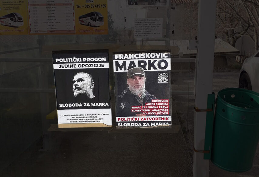Marko Francišković - Plakat na autobuskoj stanici