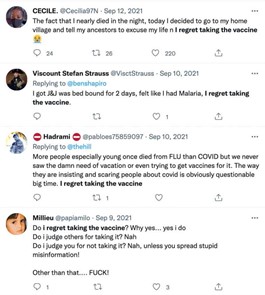 Twitter je preplavljen ljudima koji kažu da žale što su uzeli cjepivo protiv Covida 4